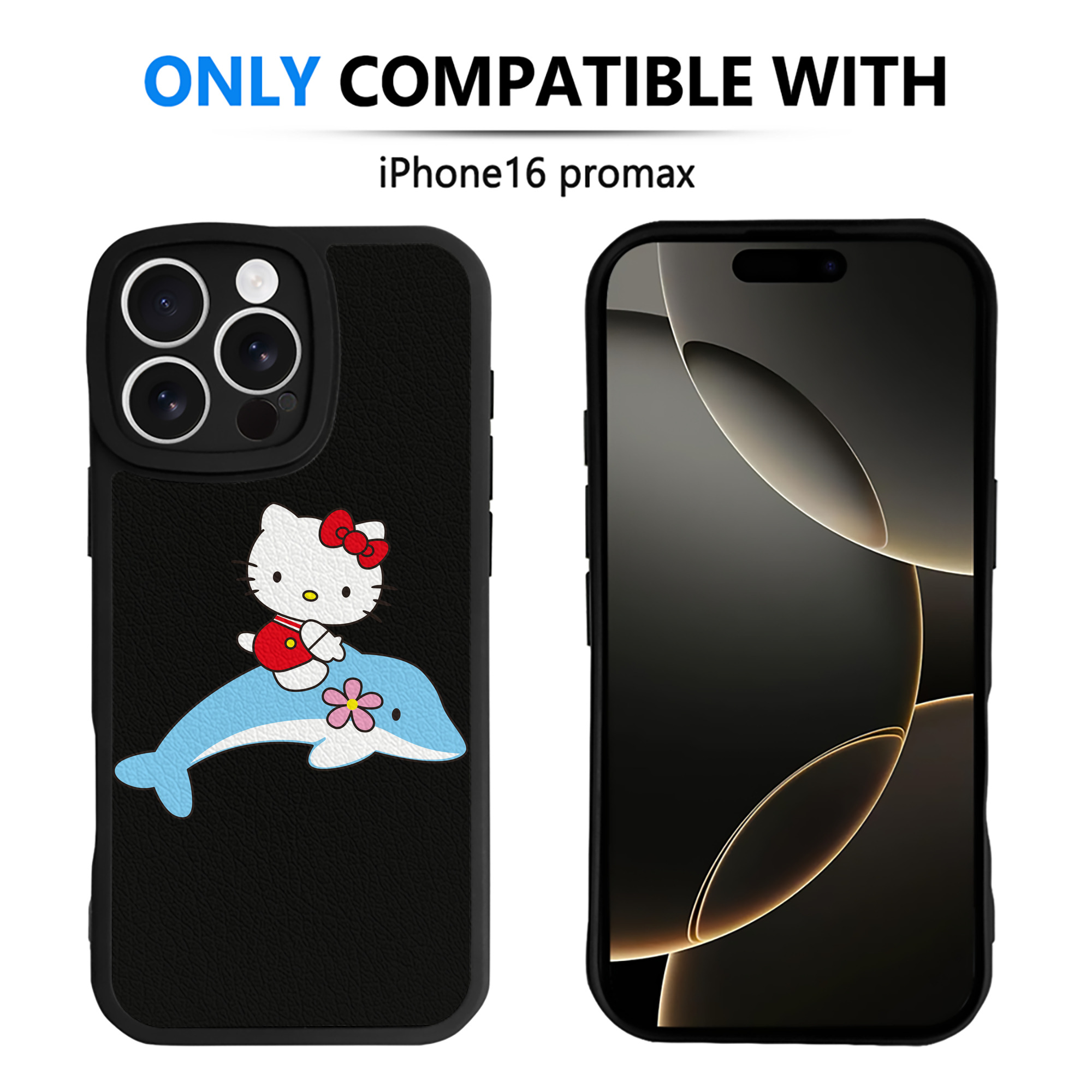 （画像用） Hello Kitty ハローキティ 【iPhone 16シリーズ対応】シリコンスマホケース（レザー調） 材質：シリコン